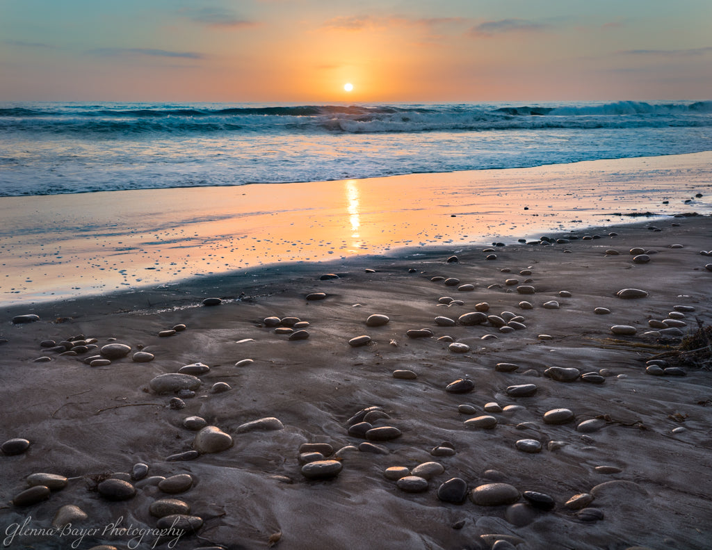 sunset at the beach