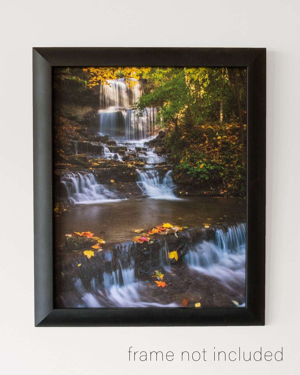framed print of West Milton Cascades in Fall