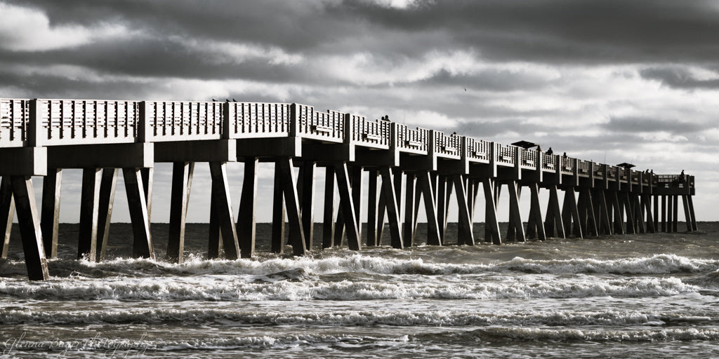 pier in rough water