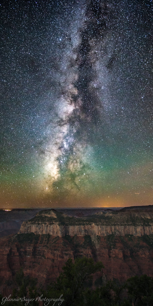 milkway over grand canyon