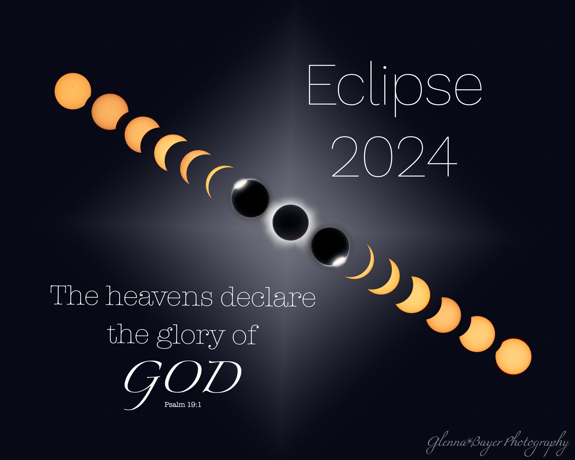 a collage of the 2024 eclipse