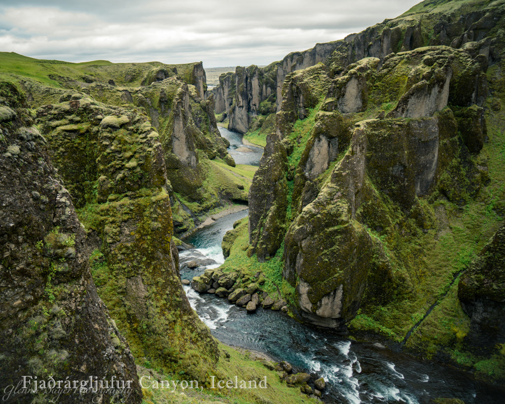 Fjadrargljufur Canyon in Iceland 