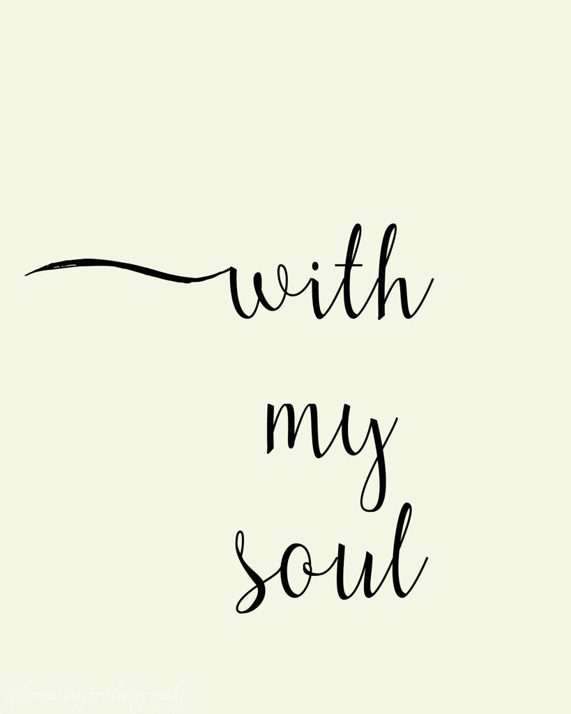 with my soul word art