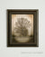 framed print of Sepia picture of tree with Psalm 23 over the image