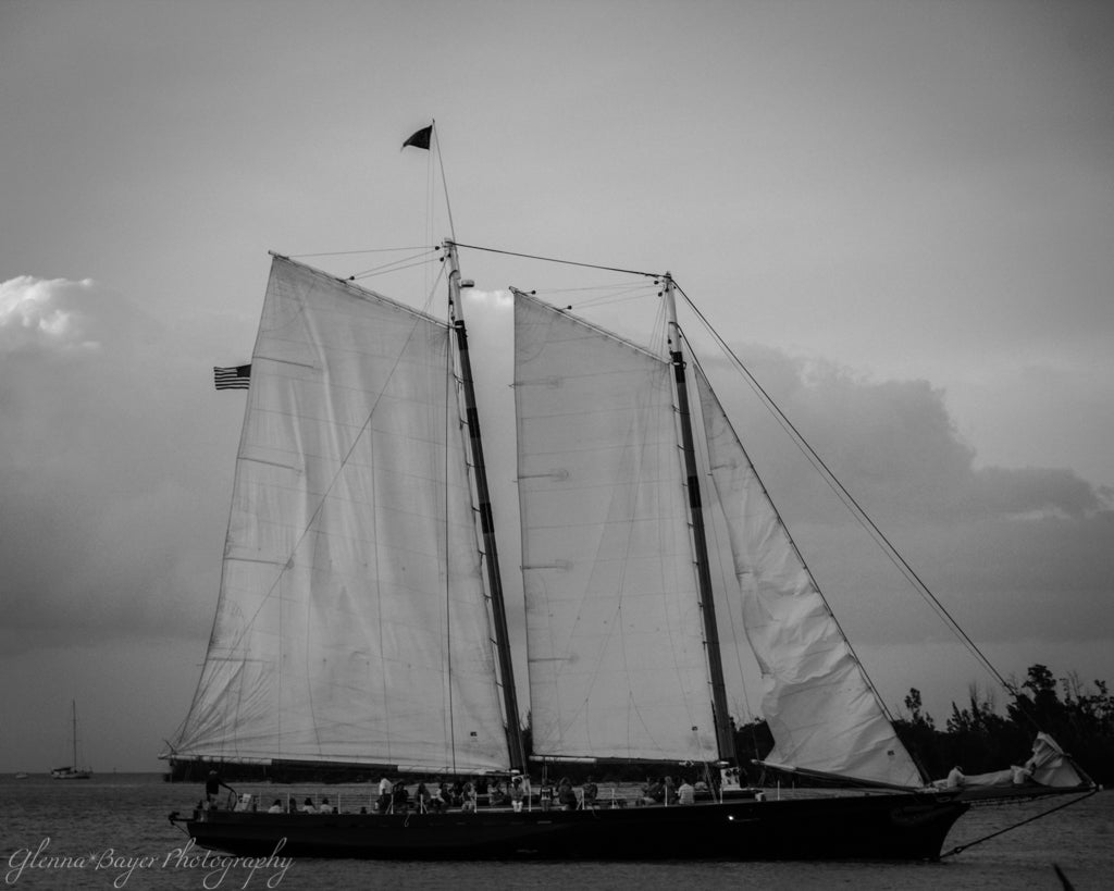 A schooner sailing in Key West, Florida