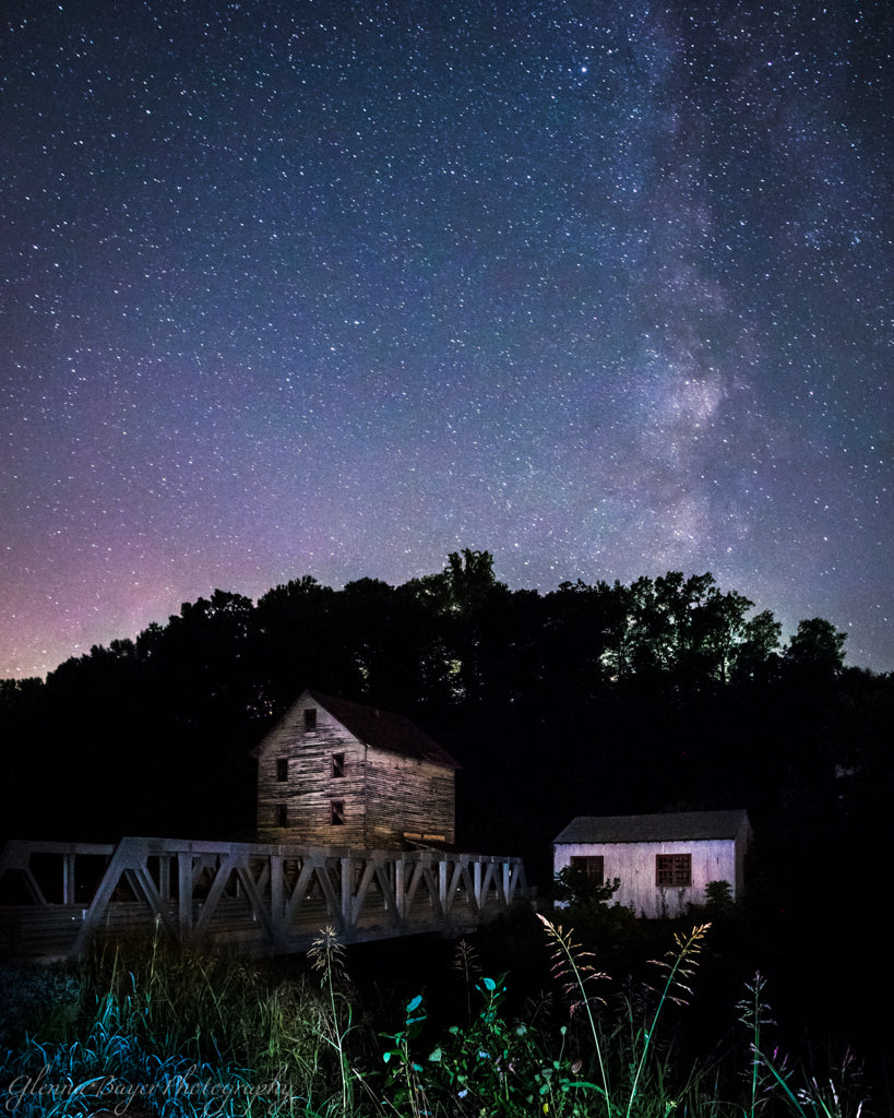 Milky Way above the Piedmont Mill in Virginia