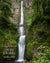 Summertime at Multnomah Falls in Oregon with bible verse