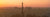Paris Panorama during orange sunset