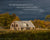 Pennywhistle farm in golden light and dark storm clouds with scripture verse