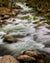 Smoky Mountain Stream flowing over rocks with scripture verse